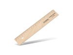 Liniaal Standardgraph 20cm hout met metaalinleg