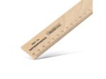 Liniaal Standardgraph 20cm hout met metaalinleg