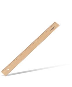 Liniaal Standardgraph 40cm hout met metaalinleg