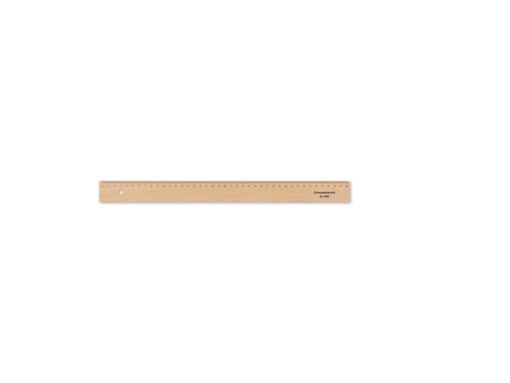 Liniaal Standardgraph 40cm hout met metaalinleg