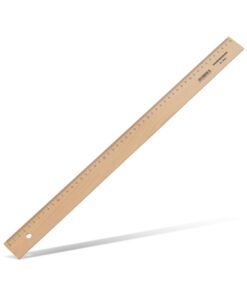 Liniaal Standardgraph 50cm hout met metaalinleg