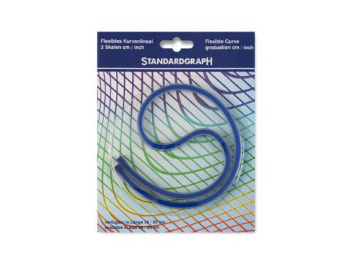 Liniaal Standardgraph buigbaar kunststof  met loodkern      blister