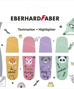 Mini markeerstift Eberhard Faber Animal set à 4 stuks