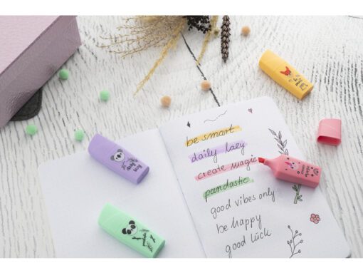 Mini markeerstift Eberhard Faber Animal set à 4 stuks