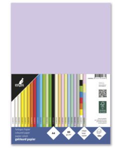 houtvrij en chloorvrij gebleekt papier. Leverbaar in verschillende kleuren. Pak à 100 vel