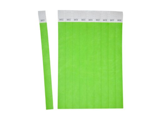Polsbandjes Avery Tyvek neon groen 256x19mm 500 stuks