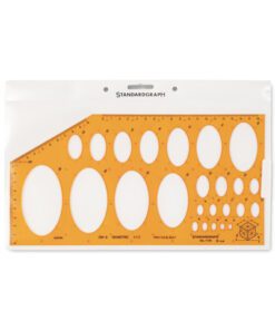 Sjabloon Standardgraph ellips isometric 4-65mm