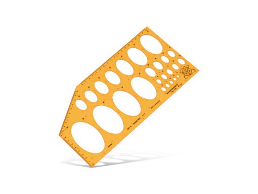 Sjabloon Standardgraph ellips isometric 4-65mm