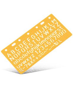 Sjabloon Standardgraph letters en cijfers 10mm