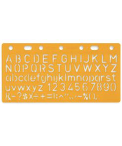 Sjabloon Standardgraph letters en cijfers 10mm