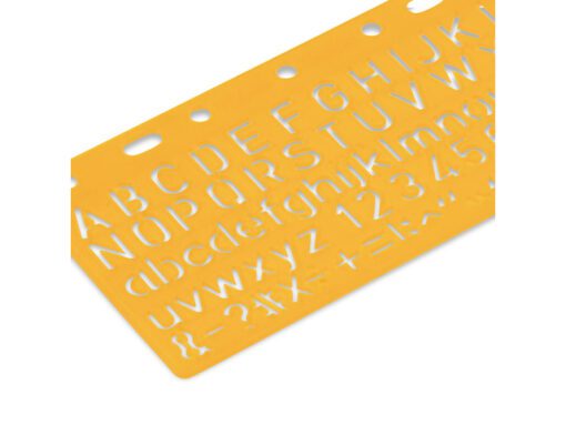 Sjabloon Standardgraph letters en cijfers 10mm