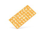 Sjabloon Standardgraph letters en cijfers 15mm