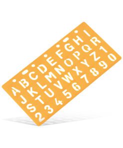 Sjabloon Standardgraph letters en cijfers 15mm