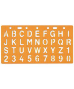 Sjabloon Standardgraph letters en cijfers 15mm