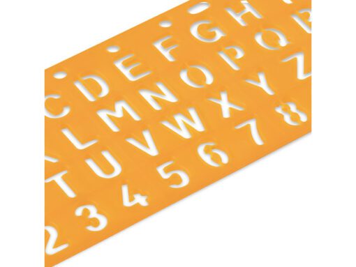 Sjabloon Standardgraph letters en cijfers 15mm