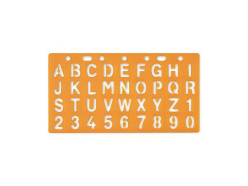 Sjabloon Standardgraph letters en cijfers 15mm