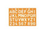 Sjabloon Standardgraph letters en cijfers 20mm