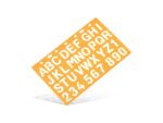 Sjabloon Standardgraph letters en cijfers 20mm