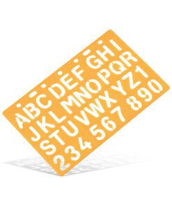 Sjabloon Standardgraph letters en cijfers 20mm