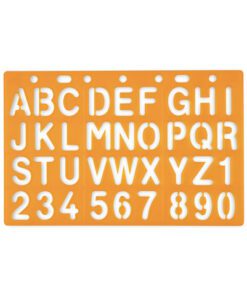 Sjabloon Standardgraph letters en cijfers 20mm