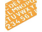 Sjabloon Standardgraph letters en cijfers 20mm