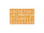 Sjabloon Standardgraph letters en cijfers 30mm