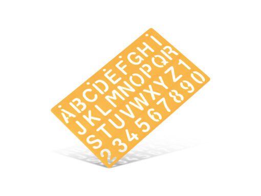 Sjabloon Standardgraph letters en cijfers 30mm