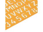Sjabloon Standardgraph letters en cijfers 30mm