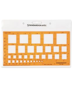 Sjabloon Standardgraph quadraad 2-30mm