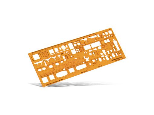 Sjabloon Standardgraph sanitaire  installaties, 1:50