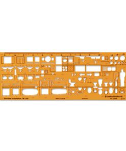 Sjabloon Standardgraph sanitaire  installaties, 1:50