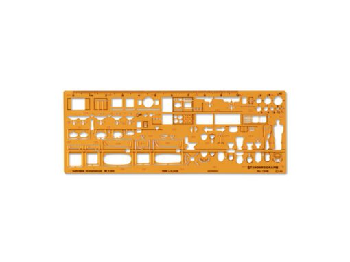 Sjabloon Standardgraph sanitaire  installaties, 1:50