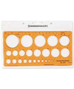 Sjabloon cirkel Standardgraph 1-36mm 25 cirkels