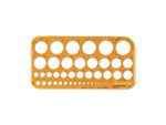 Sjabloon cirkel Standardgraph 1-36mm 45 cirkels