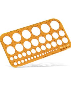 Sjabloon cirkel Standardgraph 1-36mm 45 cirkels
