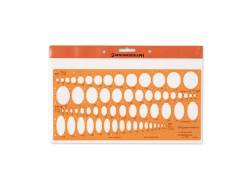 Sjabloon ellips Standardgraph 20°-50°