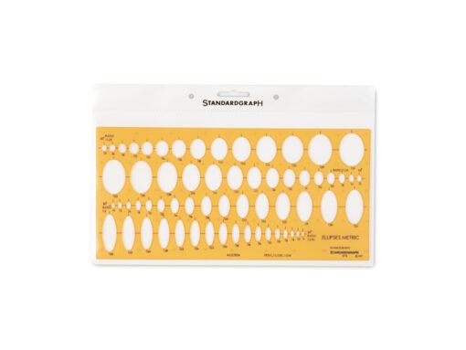 Sjabloon ellips Standardgraph 25°-60°