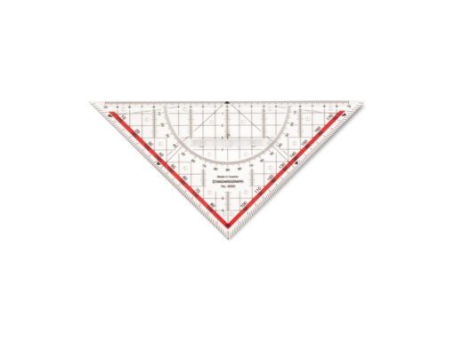 Tekendriehoek Standardgraph 23cm met greep
