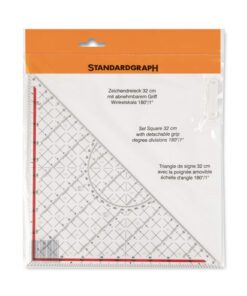 Tekendriehoek Standardgraph 32cm met afneembare greep kunststof