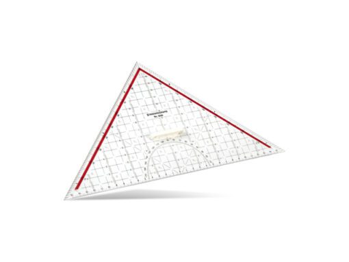 Tekendriehoek Standardgraph 32cm met afneembare greep       kunststof