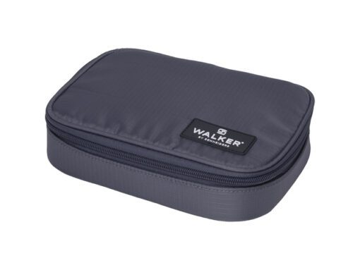 Etui leeg Walker Neo & Rey Big Steel Grey  Pencil Box Big   Steel Grey Wizzard