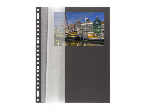 Fotobladen Multo A4 23 rings zwart met zuurvrij dekvel pak a 20 stuks