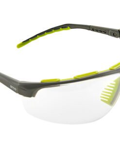 De Arco Halo veiligheidsbril is een lichtgewicht wraparound model met een heldere polycarbonaat lens voor brede oogbescherming zonder afleidende zijkanten. Het ontwerp biedt goed zicht en comfort tijdens werkzaamheden.De bril is voorzien van een verstelbare neusbrug en verstelbare pootjes voor een stabiele