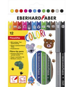 Viltstift Eberhard Faber Animal assorti etui à 12st.