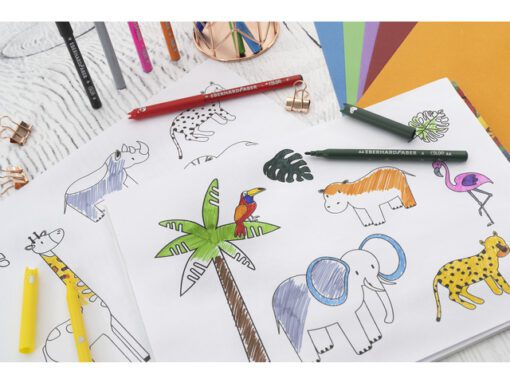 Viltstift Eberhard Faber Animal assorti etui à 12st.