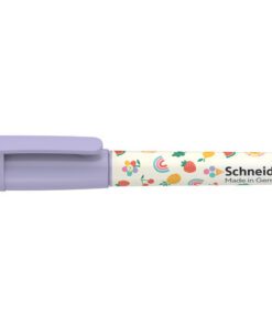 Vulpen Zippi ziet er vlot uit en is altijd bij de hand: de kleine schrijver in mooie kleuren met opvallende decors op de houder. Met een standaard inktpatroon