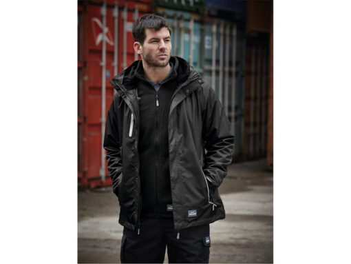 Werkjas Trojan 3-in-1 zwart waterdicht S