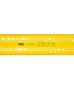 ZZZLettersjabloon M+R 7,0mm kunststof geel