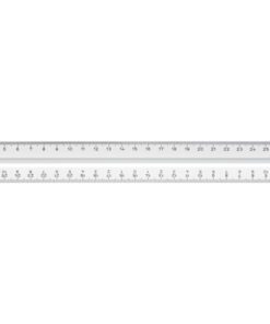 prismaliniaal Möbius & Ruppert 30cm 3 schalen kunststof     melkwit met griprand