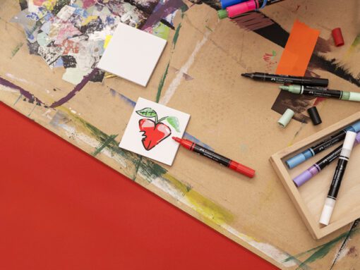 Acrylmarker Faber-Castell Multimark 219 strawberry red